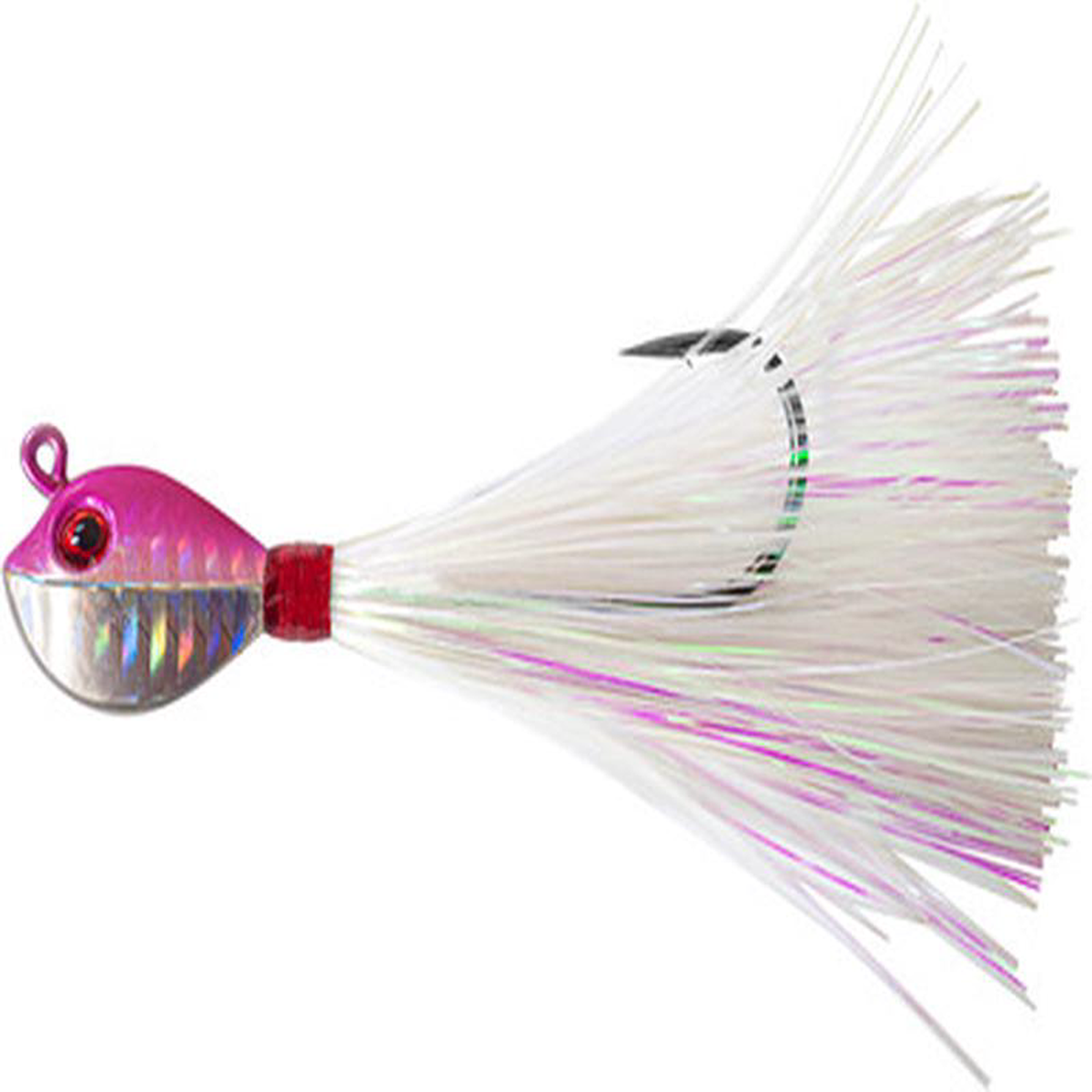 Tsunami Fluke Mania Mylar Jig 8211 1oz 8211 PinkWhiteMylar